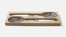 Laguiole salad serving set Spoon & spork