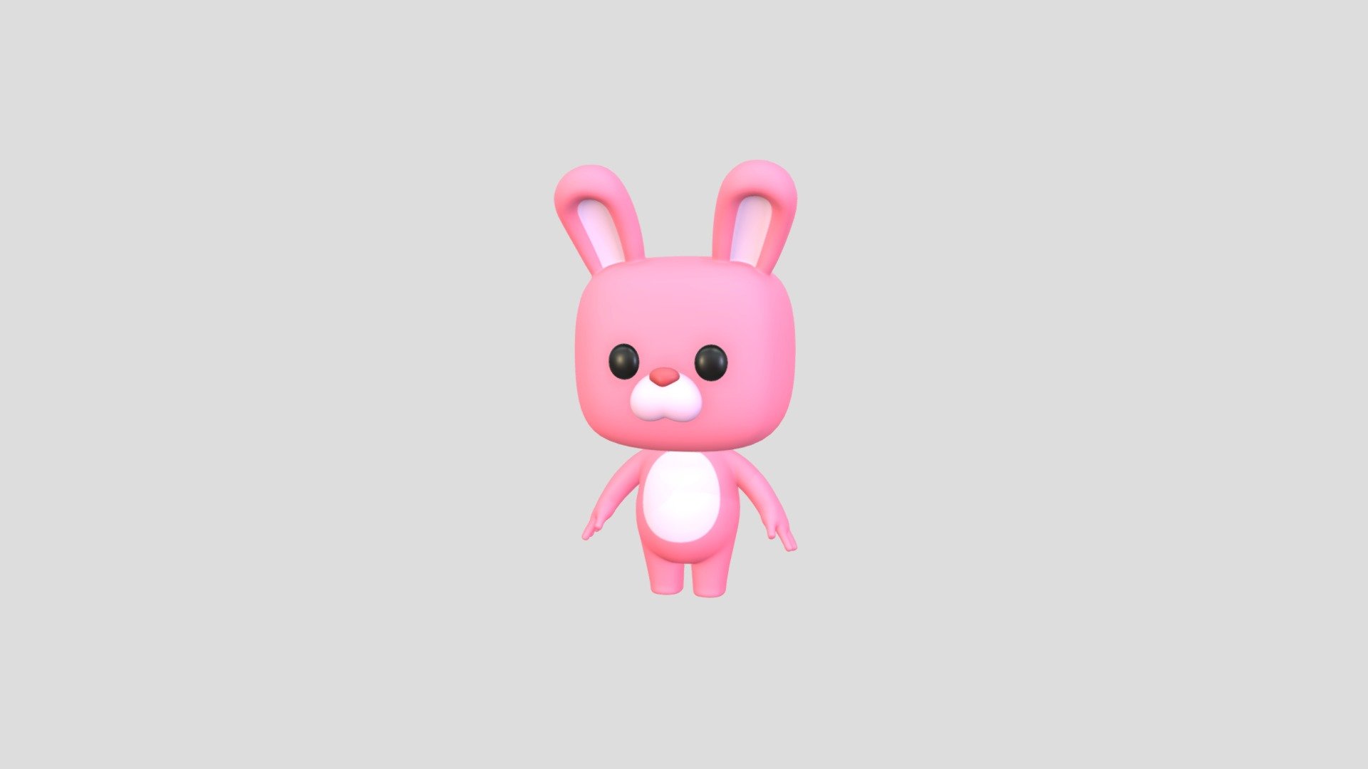 Cartoon Rabbit 3d model