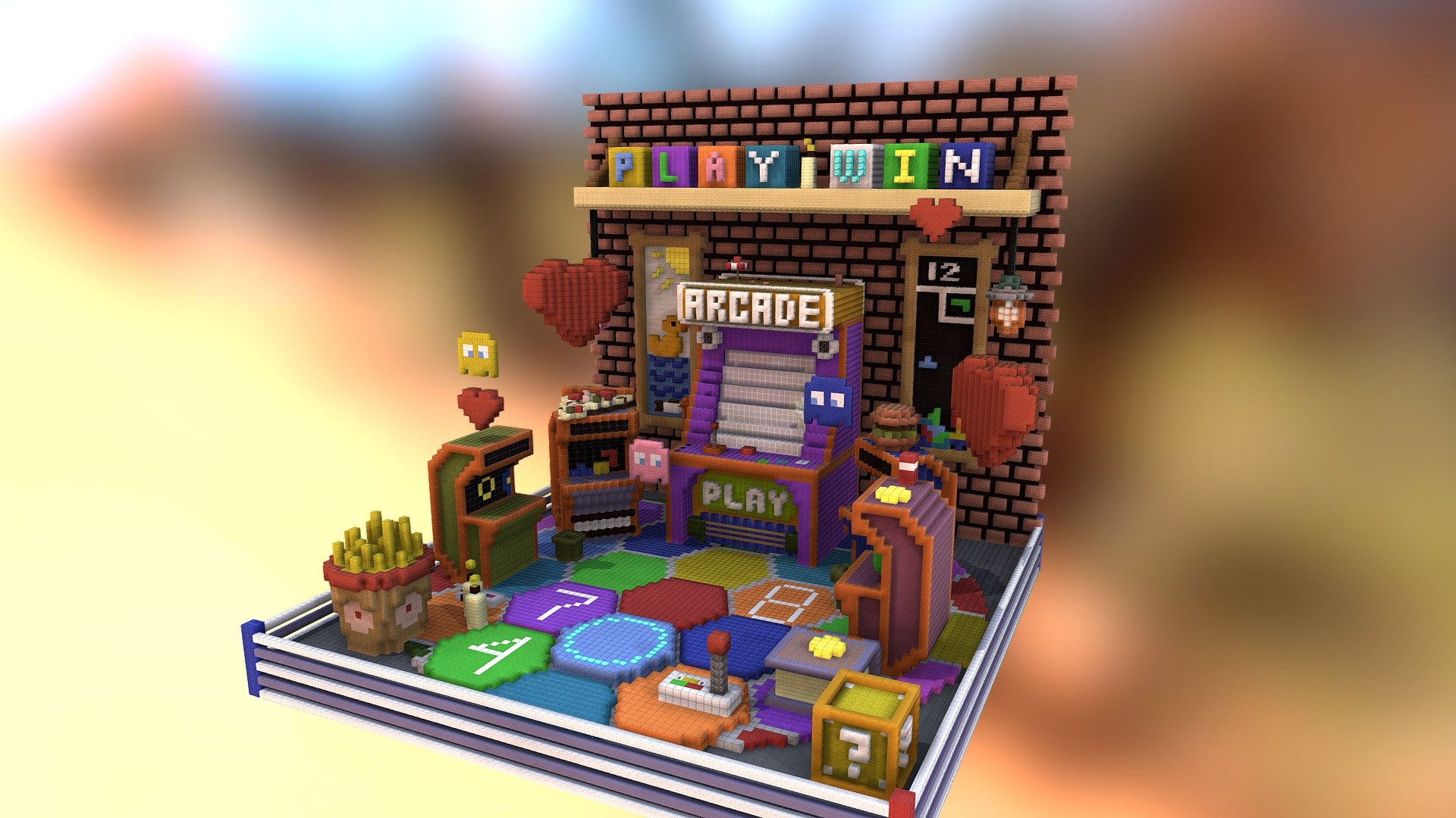 Arcade Lobby 3d model