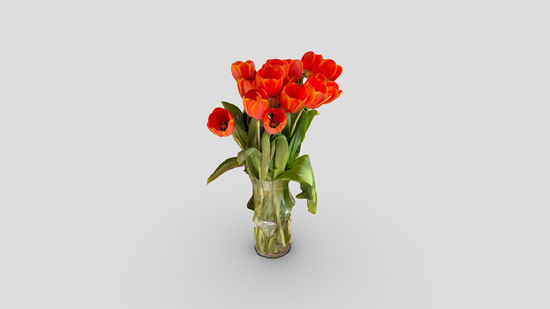 Tulips bouquet 3d model