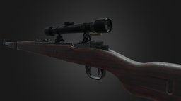 KAR-98 AAA Game Ready PBR Low-poly 3D model