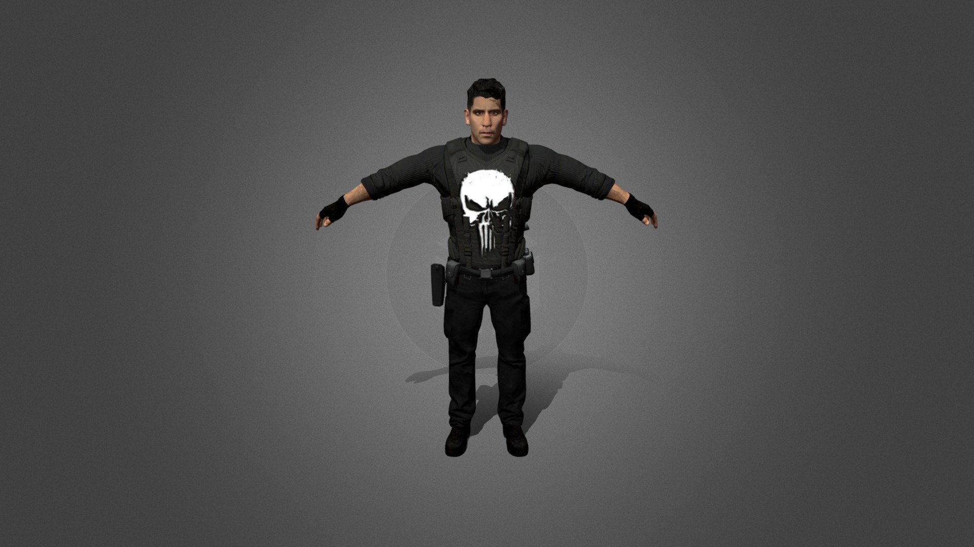 The Punisher (Vest-Version) 3d model