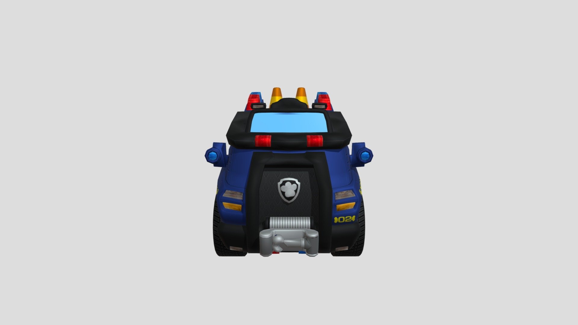 Chase_Car 3d model