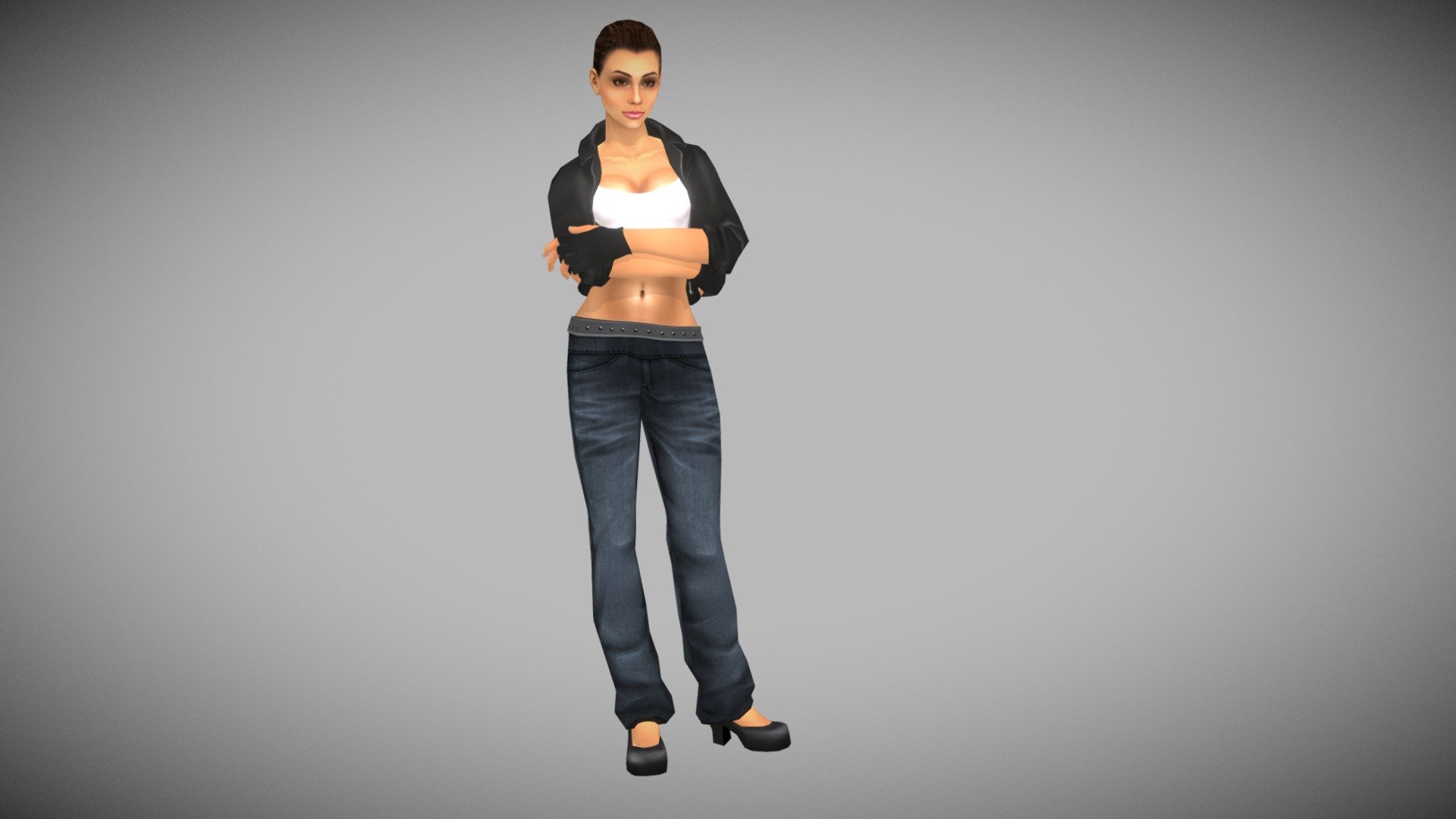 Gangster woman 3d model