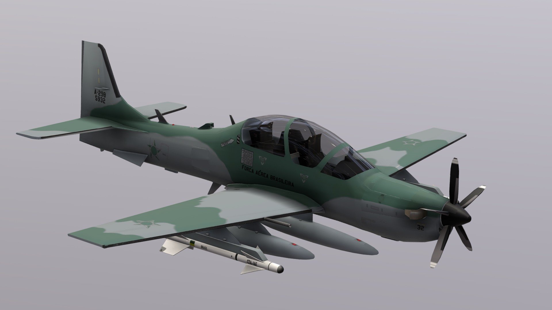 A-29B Super Tucano FAB 3d model