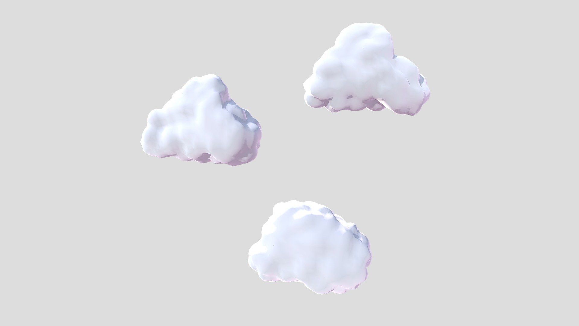 stylize clouds 3d model