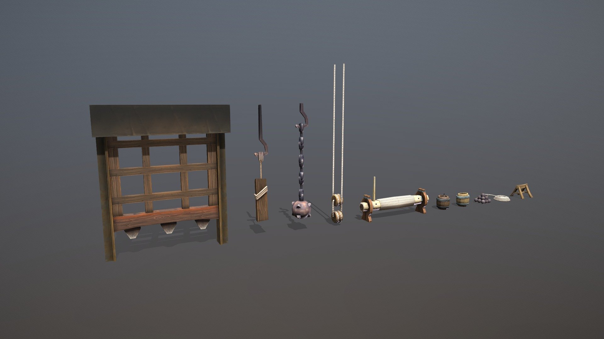 Pirate Collection Items 3d model