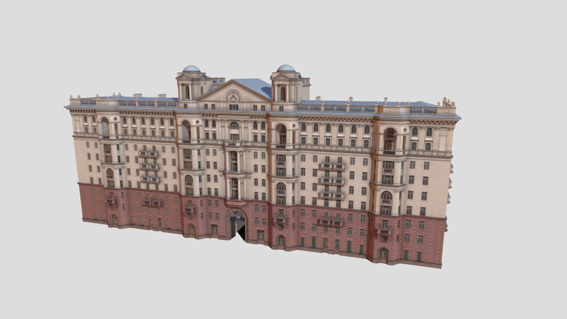 MGB Residential Building, Moscow 3d model