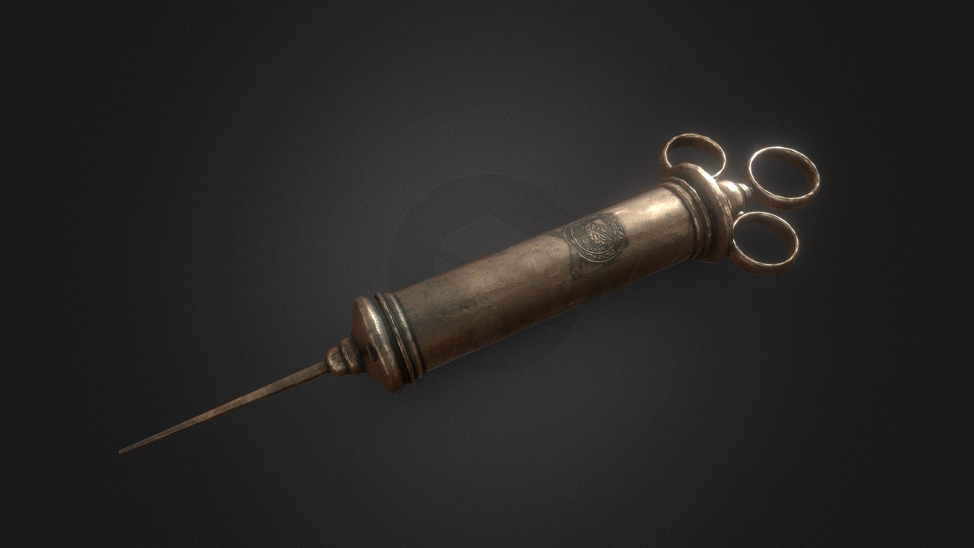 Medieval syringe 3d model