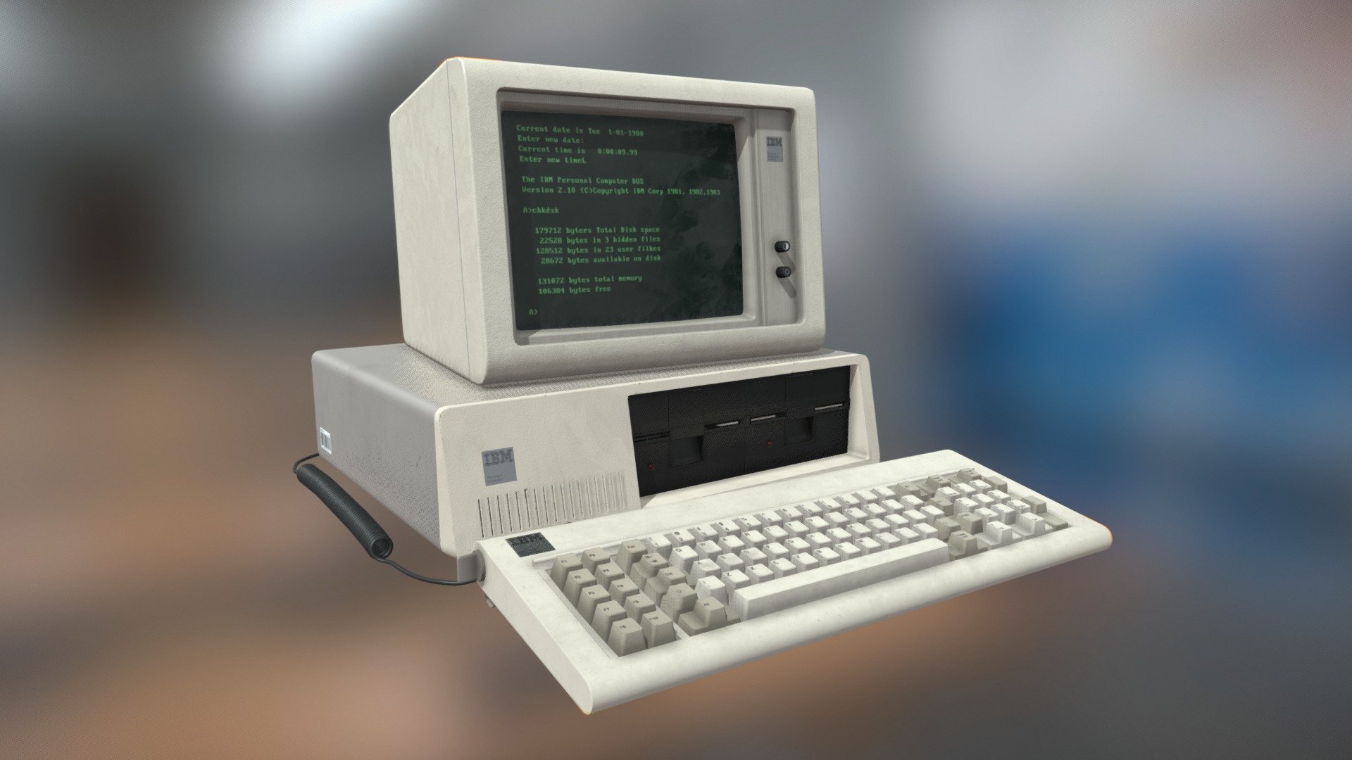 IBM 5150 Personal Computer 3d model