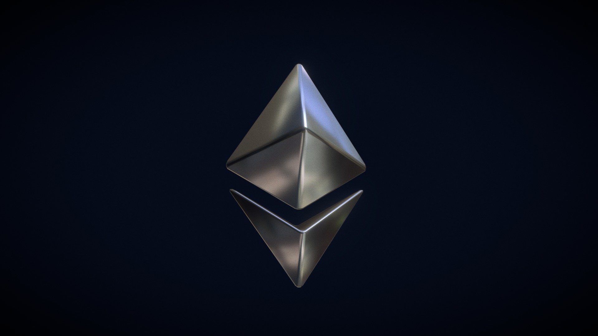 Ethereum logo 3D 3d model