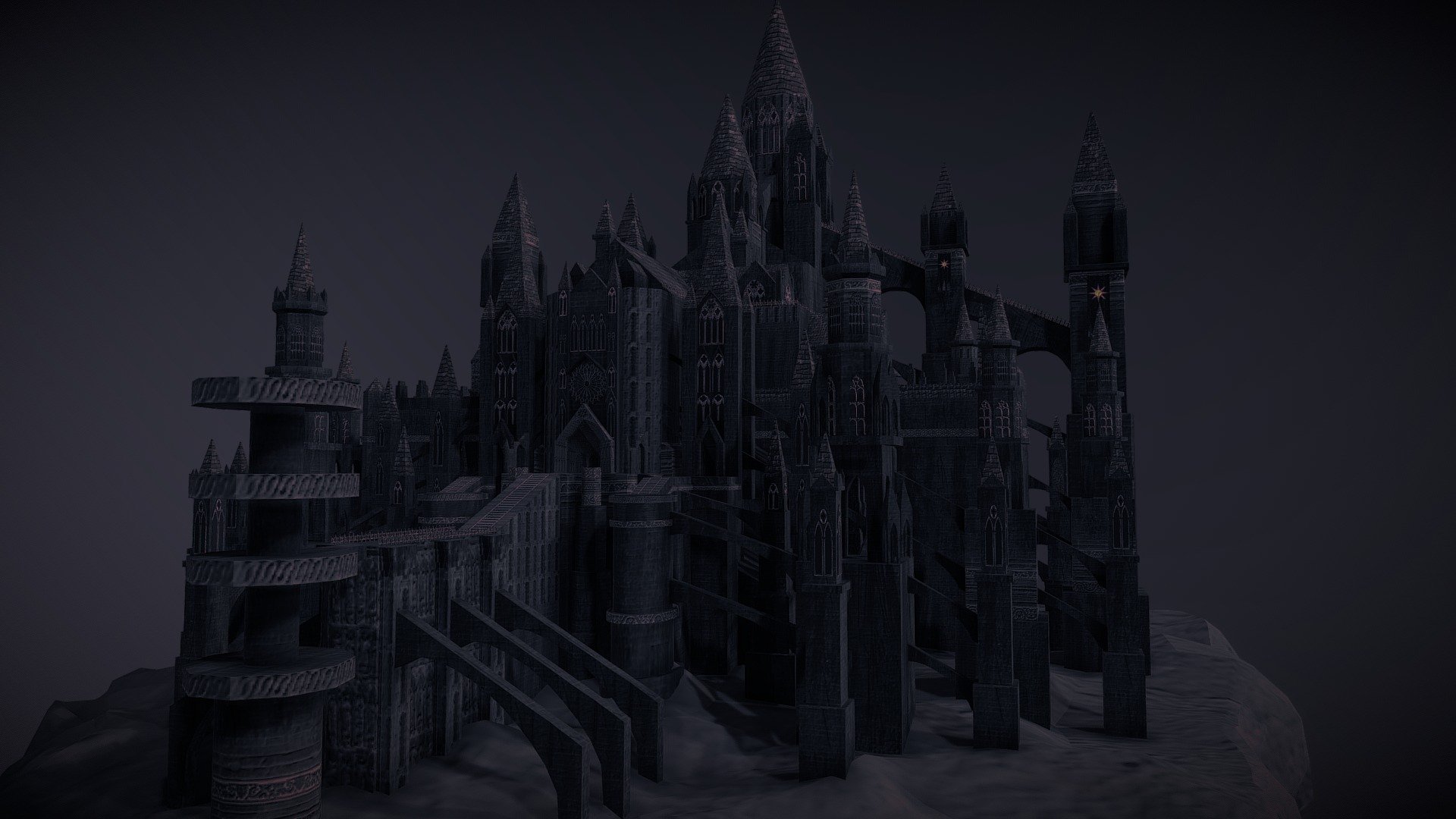 Anor Londo (Dark Souls) inspired Diorama 3d model