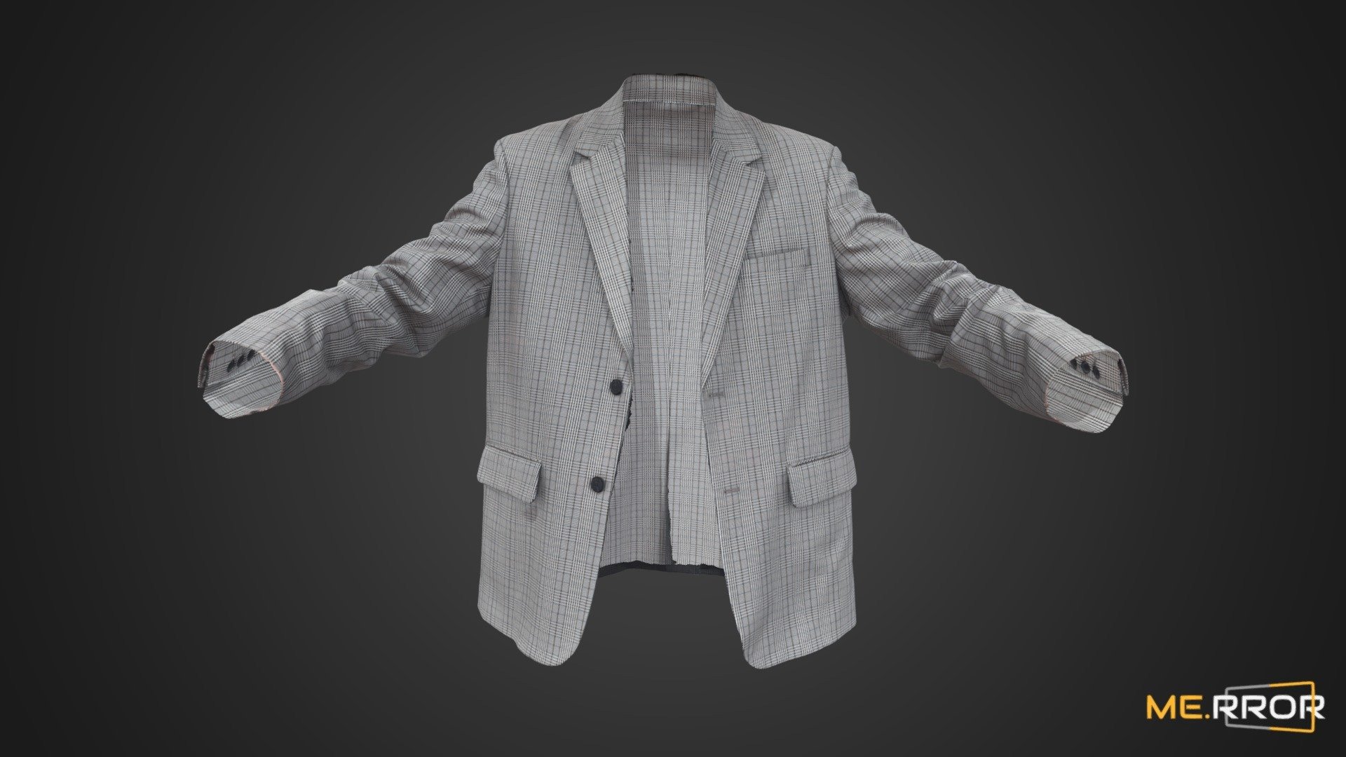 Checkered Jacket 3d model