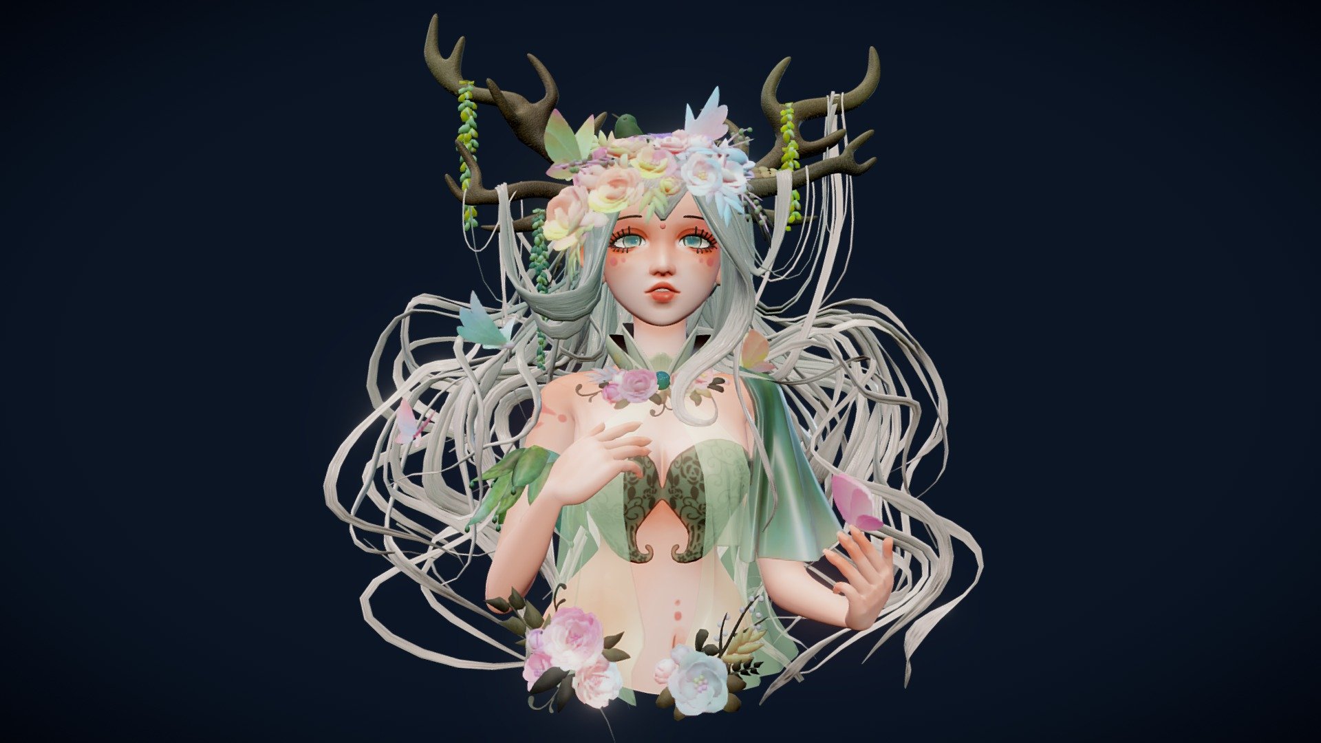 The Forest Maiden 3d model