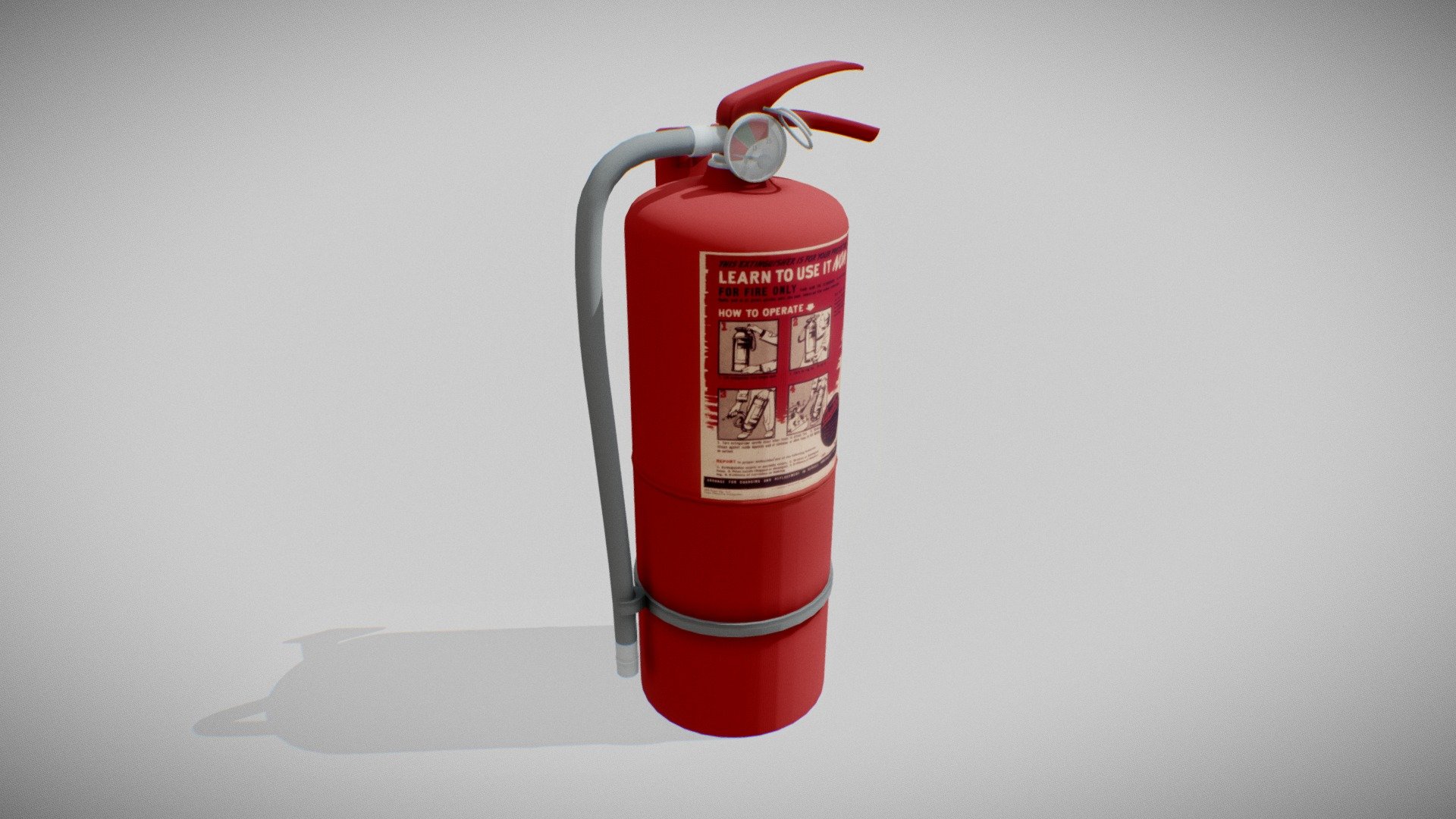 Fire extinguisher 3d model