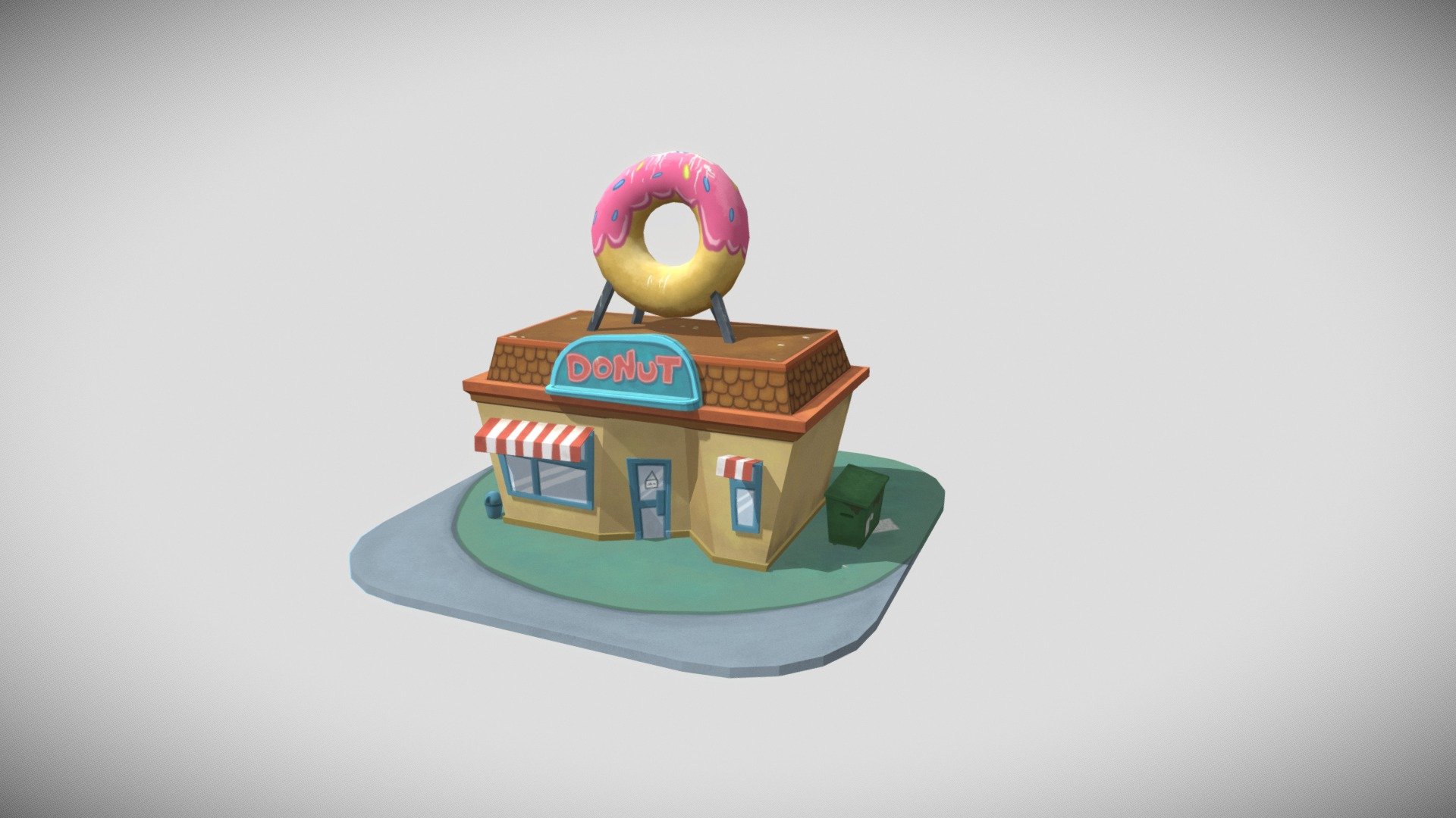 Mini Donut Shop 3d model