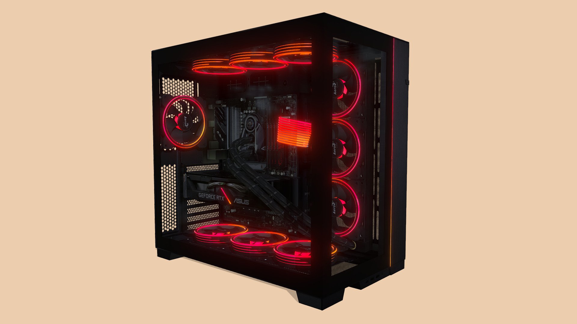 Gaming PC 3d model