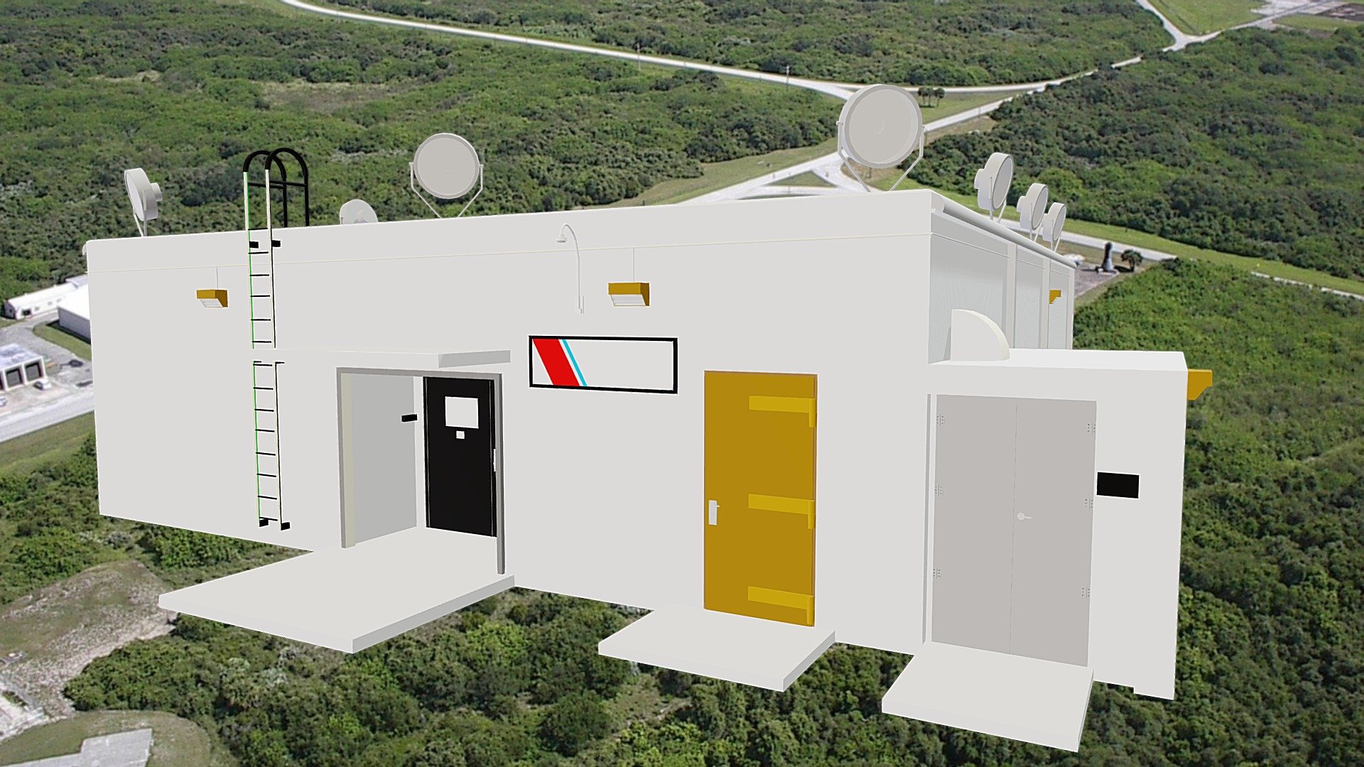 Launch Complex 21-22 Blockhouse 3d model