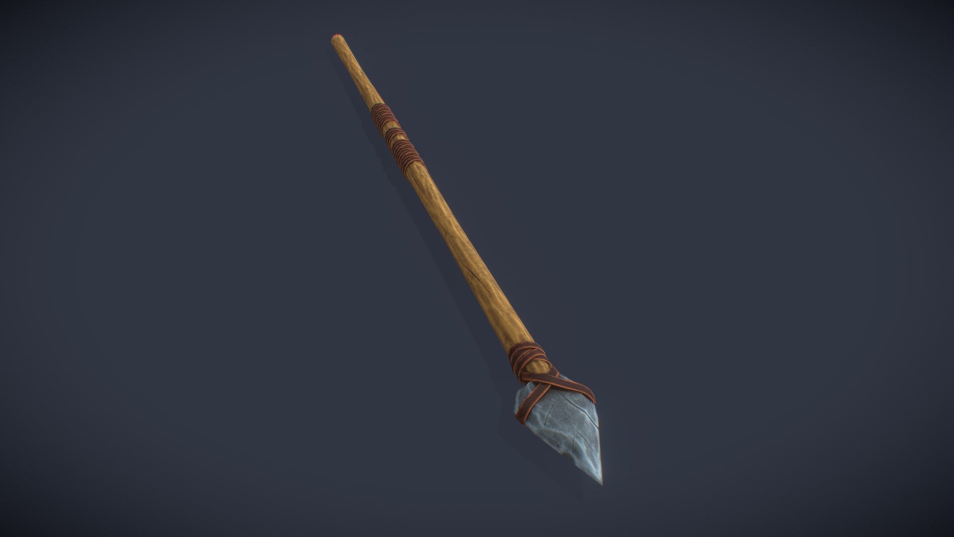 Stylized Stone Spear 3d model