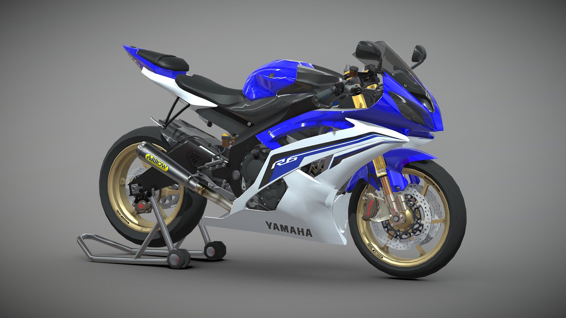 Yamaha YZF R6 Modification 3d model