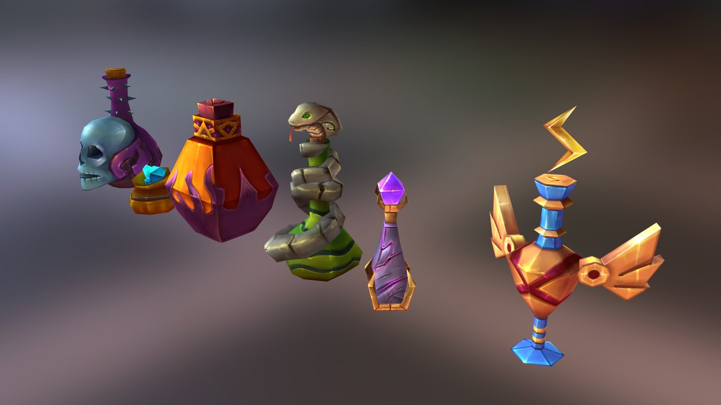 3D Potion Object 3d model