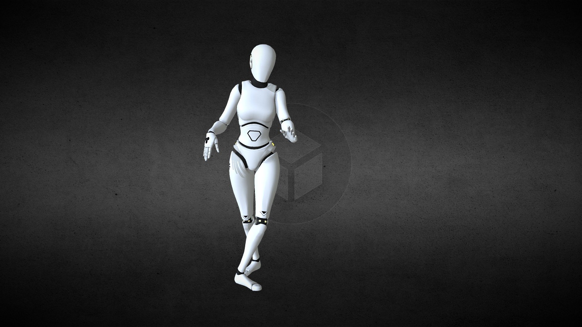 Dusya Robot 3d model