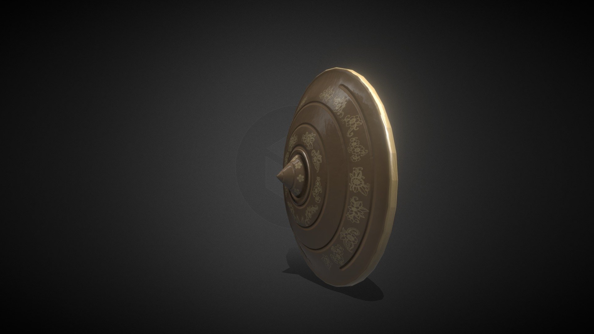 Bronze Shield 3d model