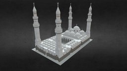 Quba Mosque Saudi Arabia 3D Model