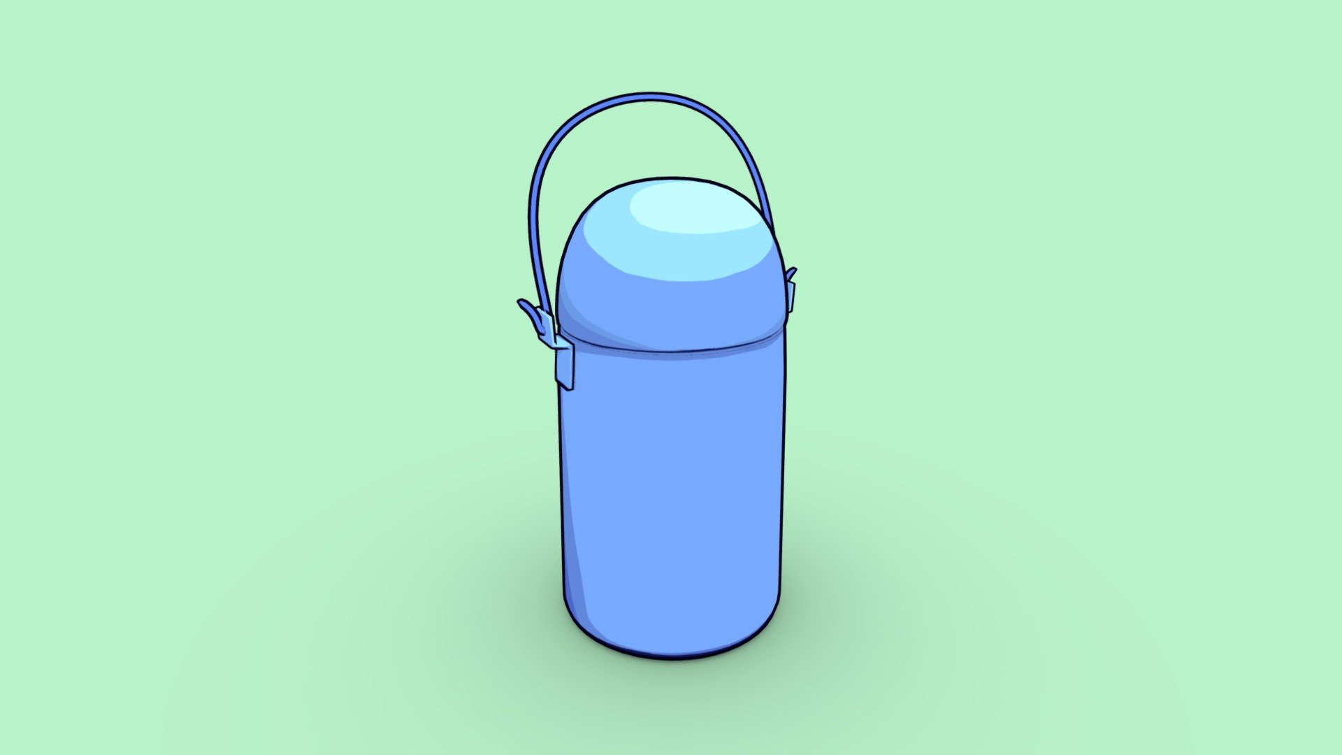 Cartoon Thermos 3d model