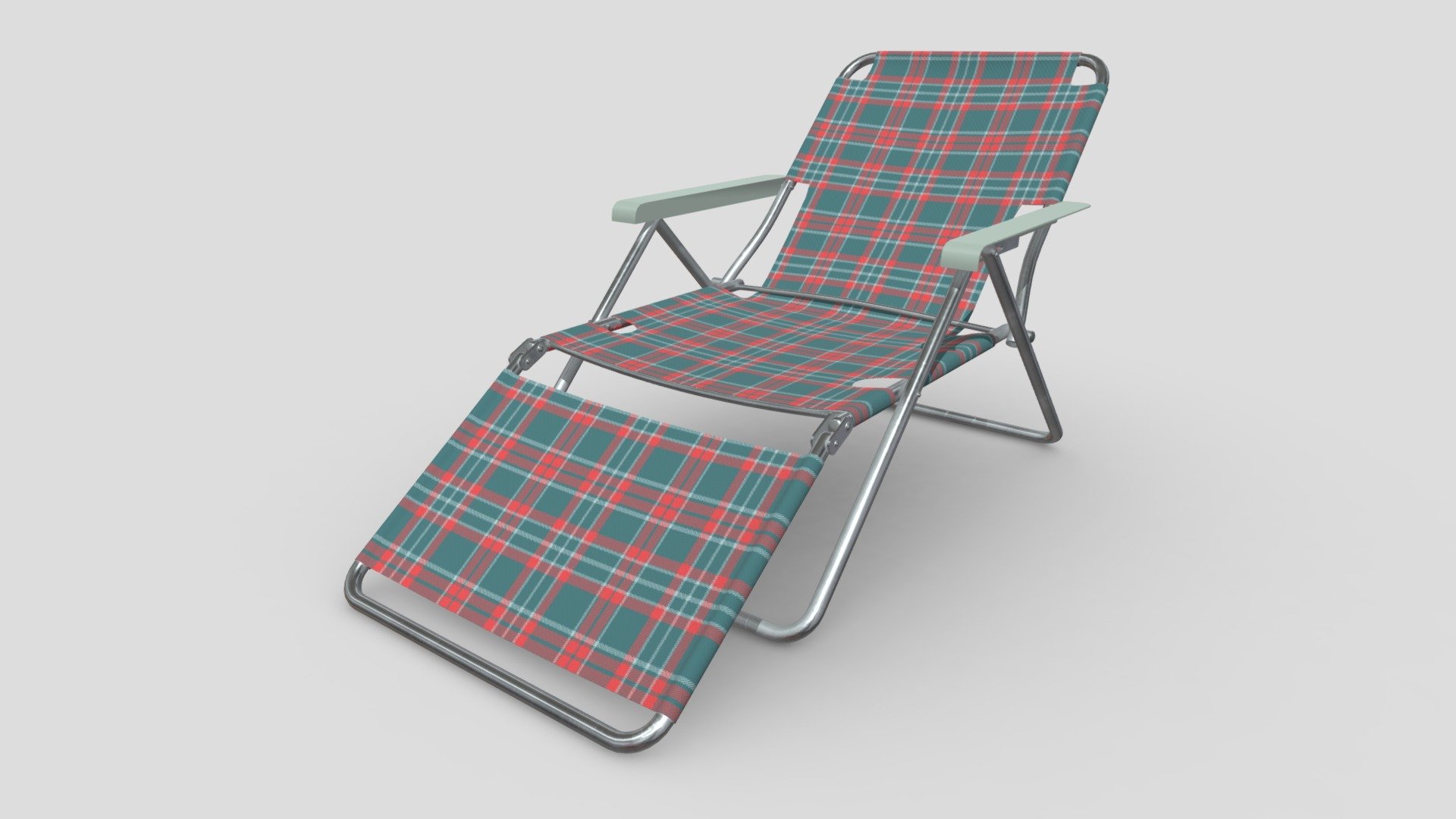 Beach lounger v2 3d model