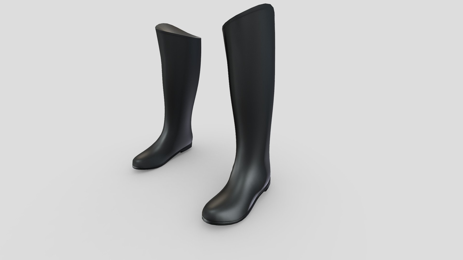 Mens Horse Riding Boots 3d model