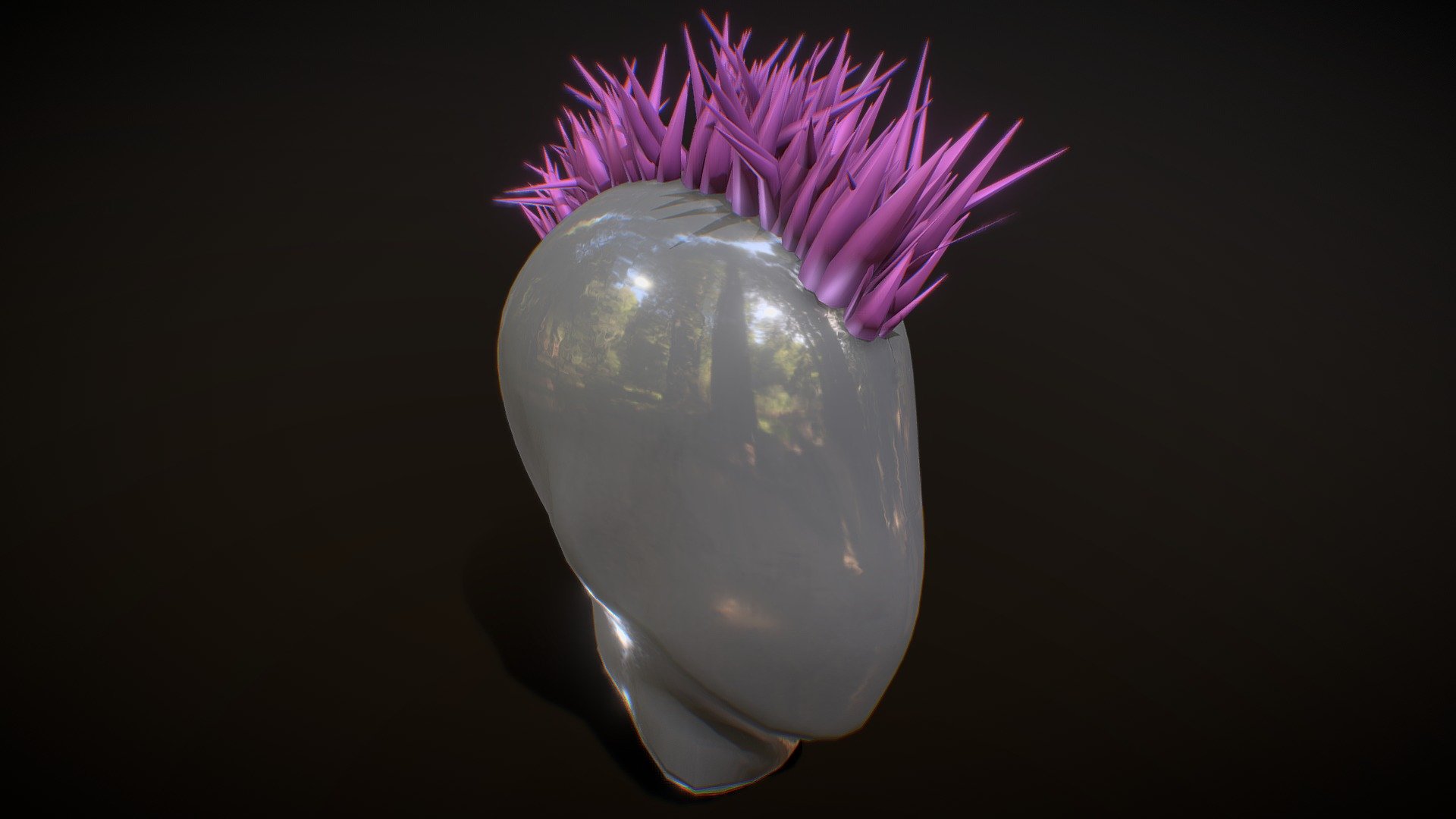 Punk Toon Hair 3d model