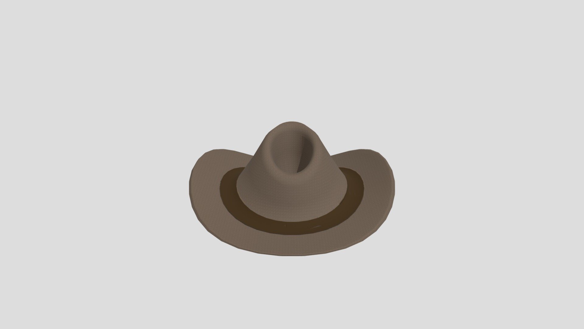 Sheriff hat cartoon 3d model