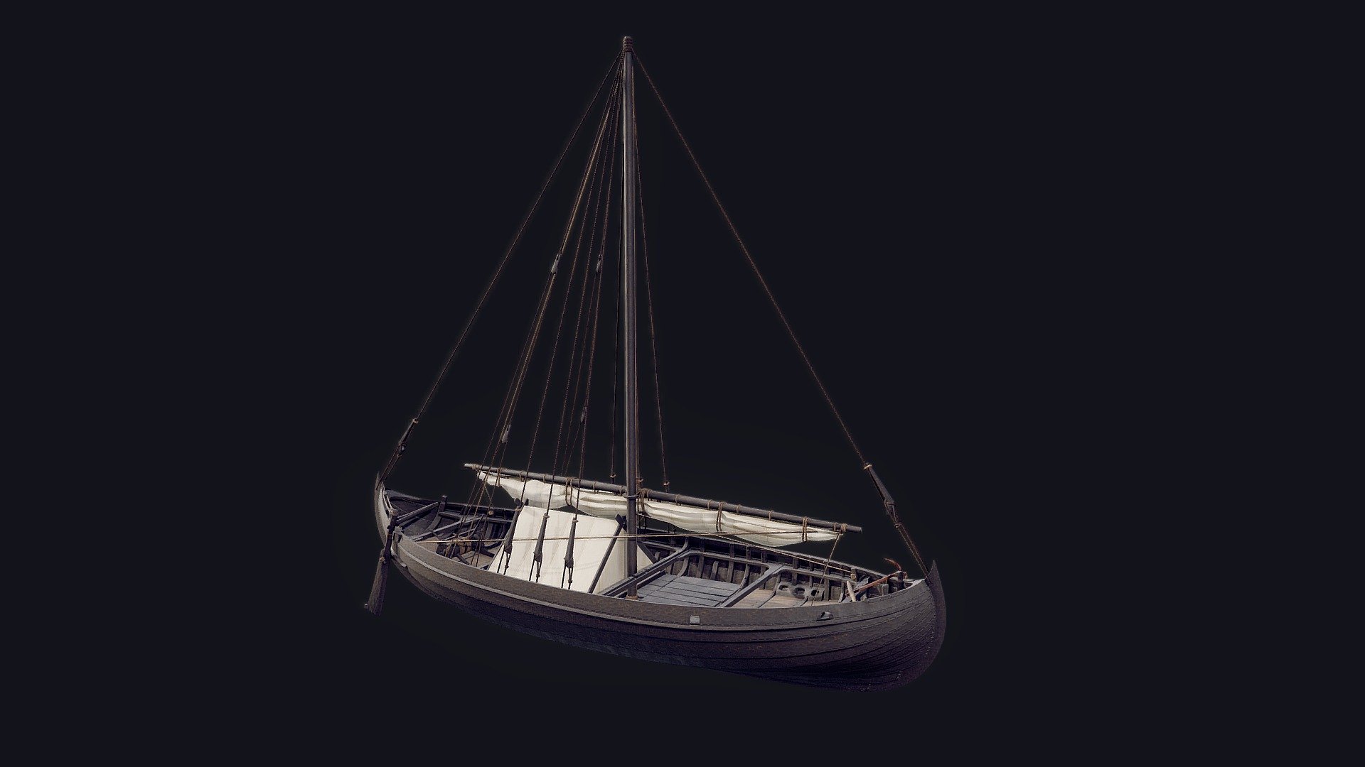 Viking Cargo Ship 3d model