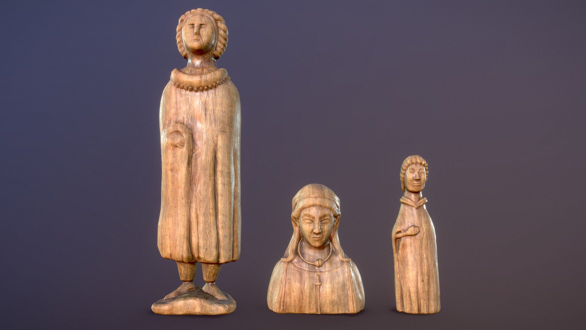 Gallic ex-voto statues 3d model