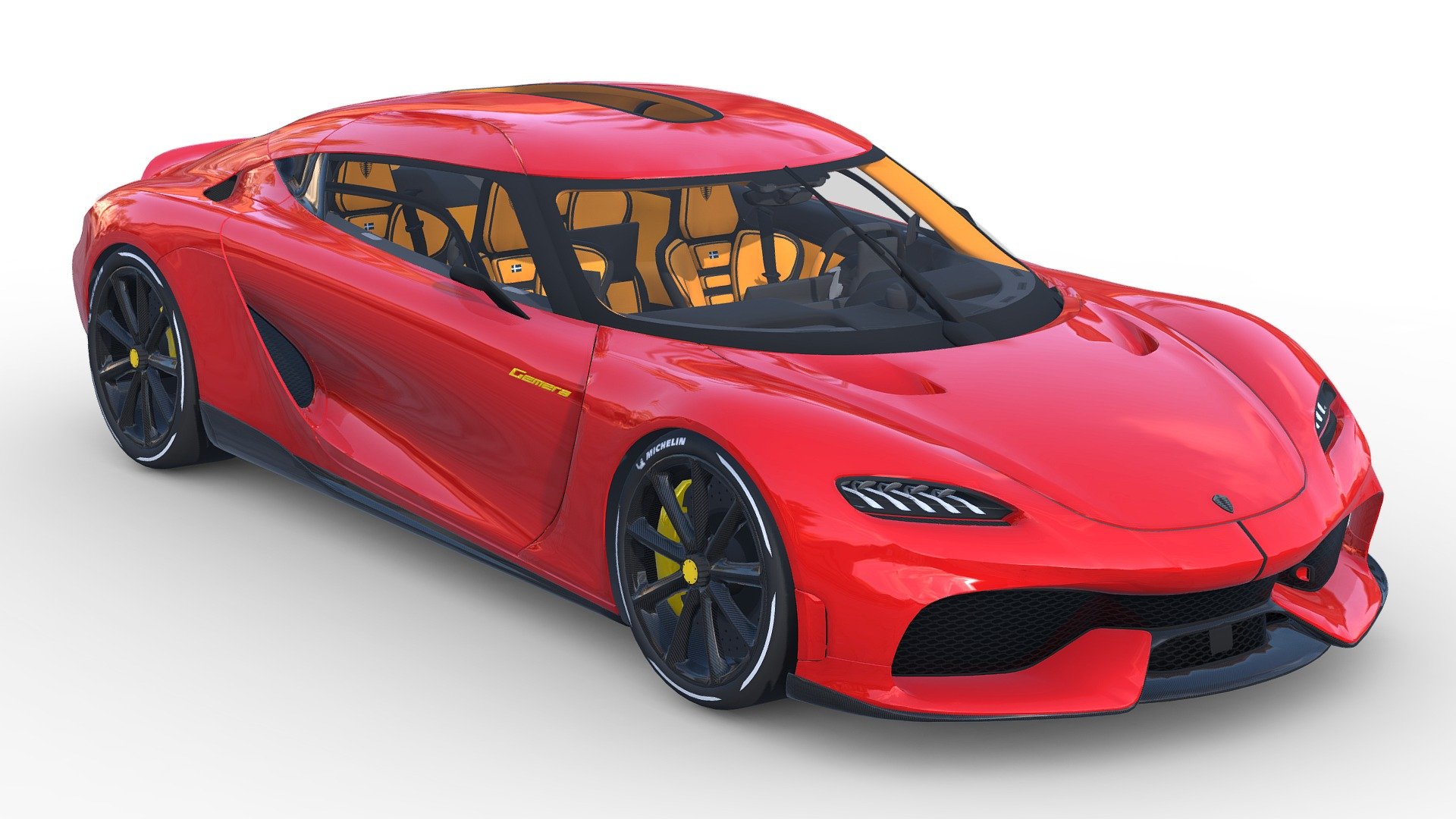 Supercar Gemera for 400 sub 3d model