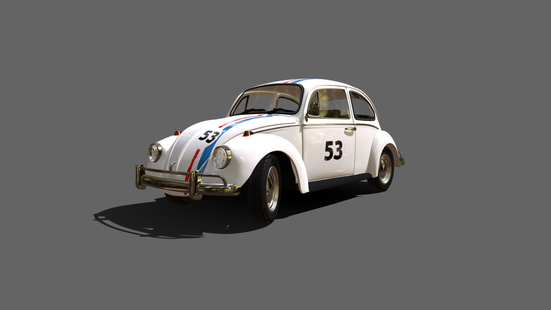 VW Herbie 3d model