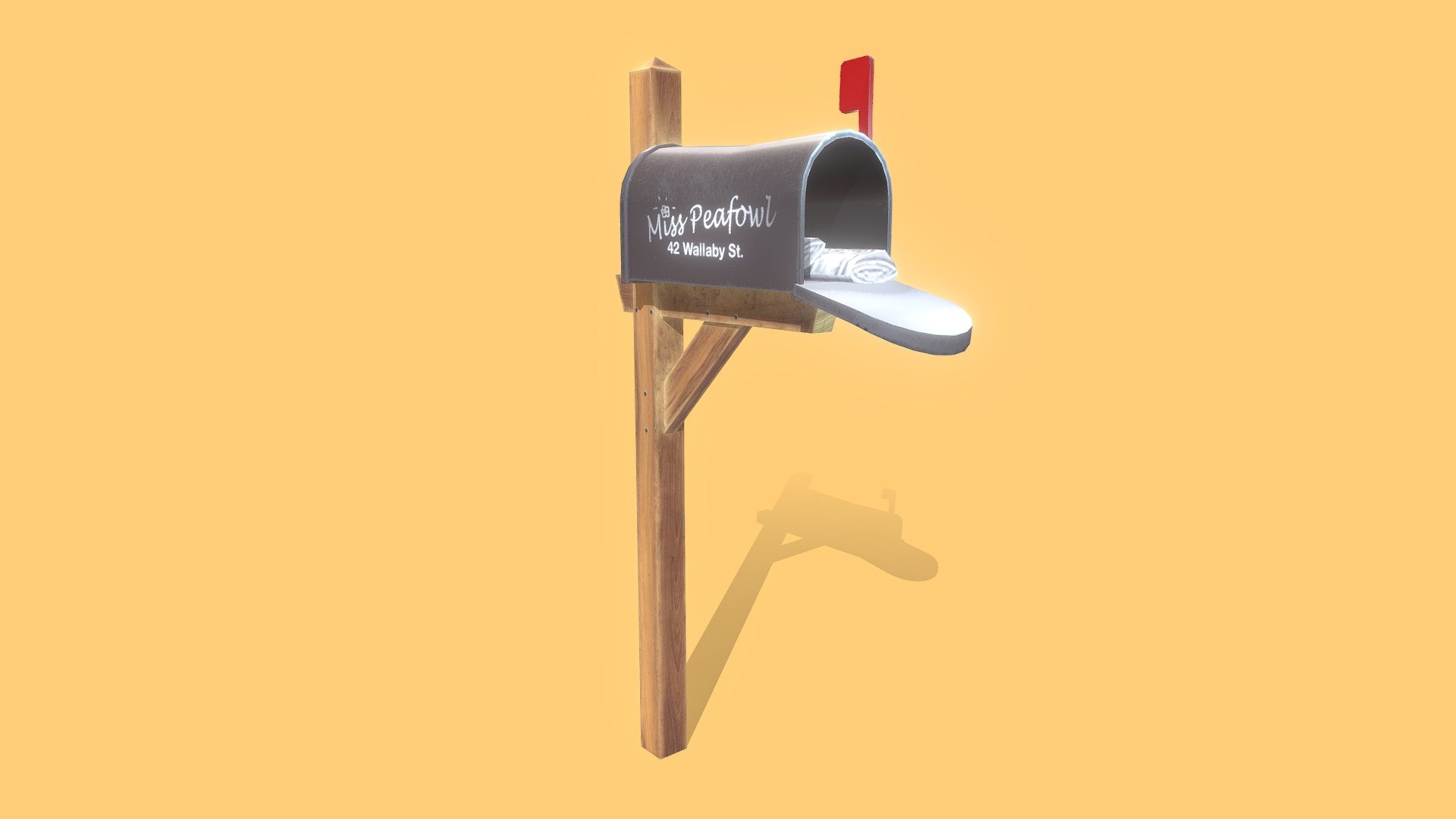 Cartoon Mailbox 3d model