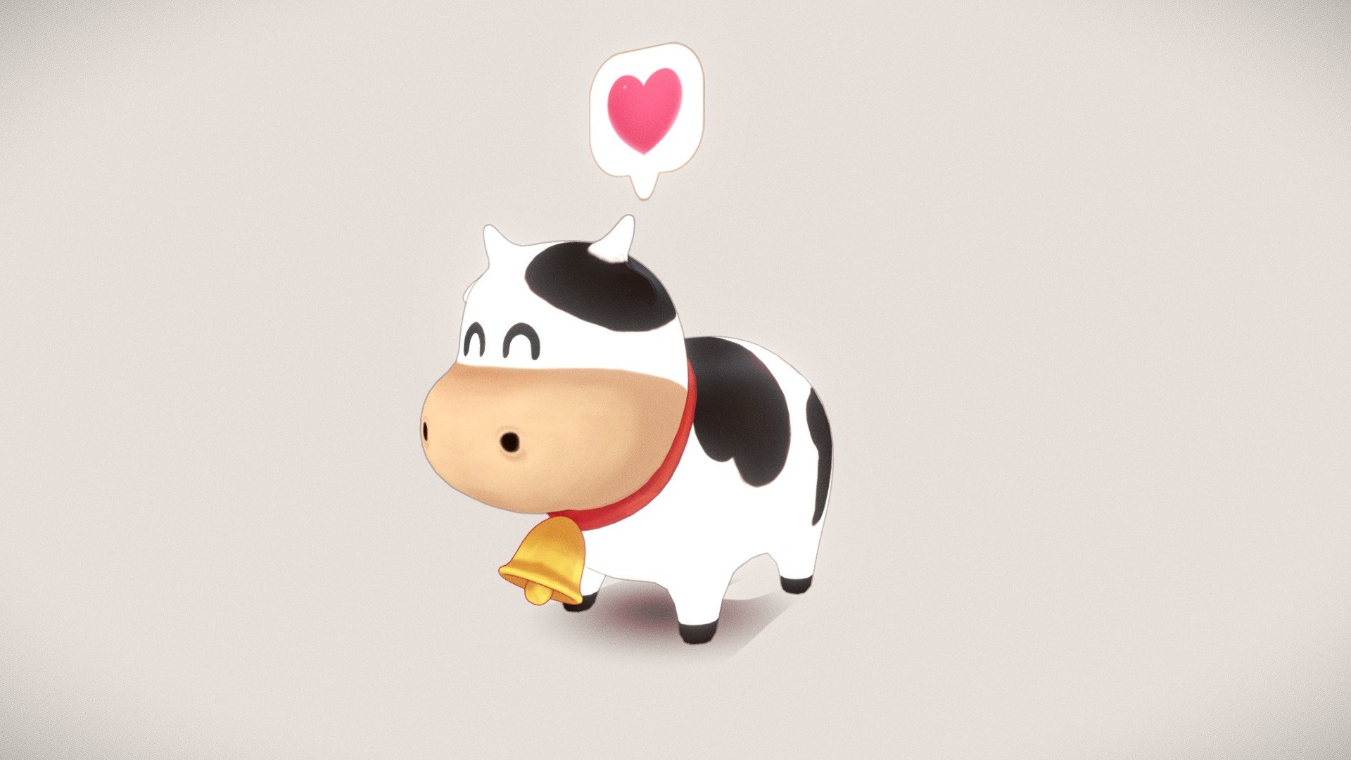 Cow Havest moon 3d model