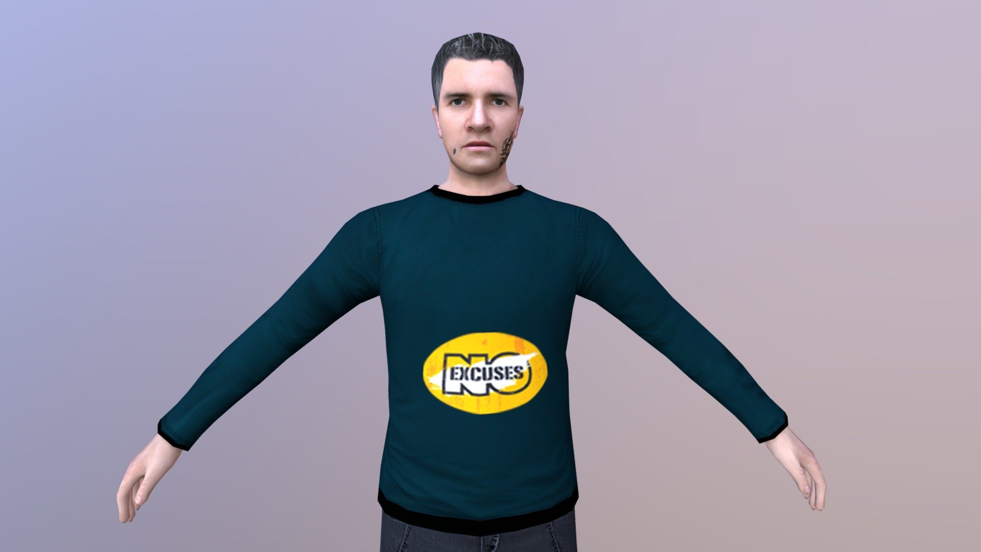 MAN 06 -WITH 250 ANIMATIONS 3d model