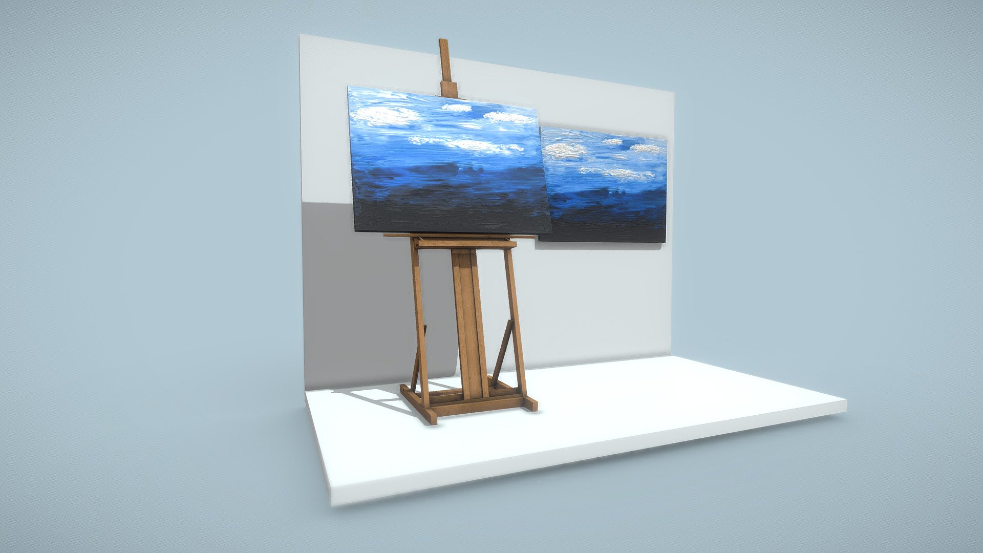 Oil Painting 3d model