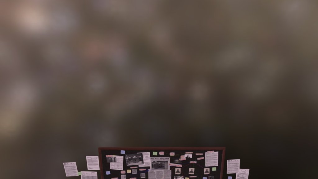 Police Detectives Evidence Board 3d model