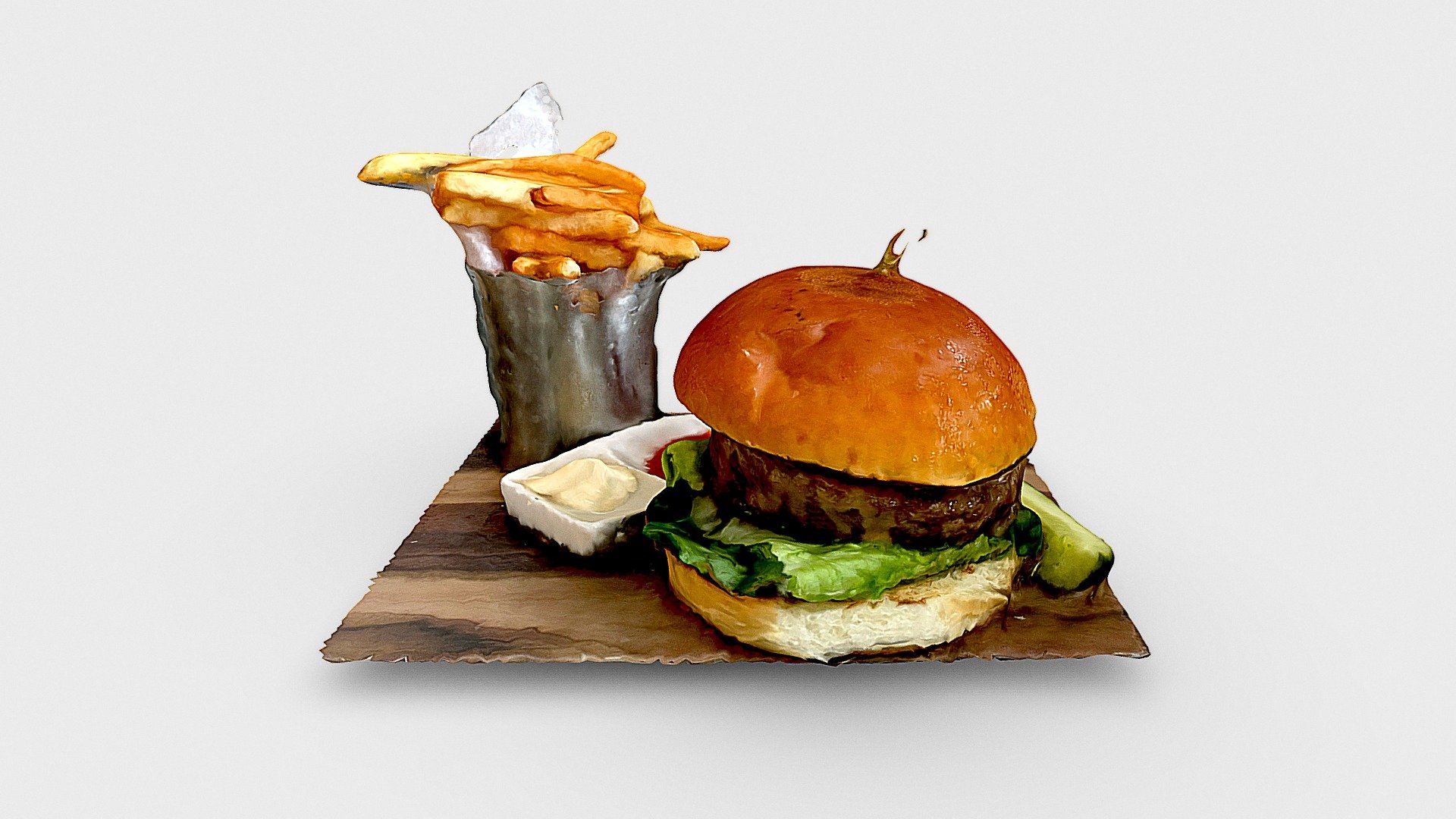 Burger from Belgian Beer Café 3d model