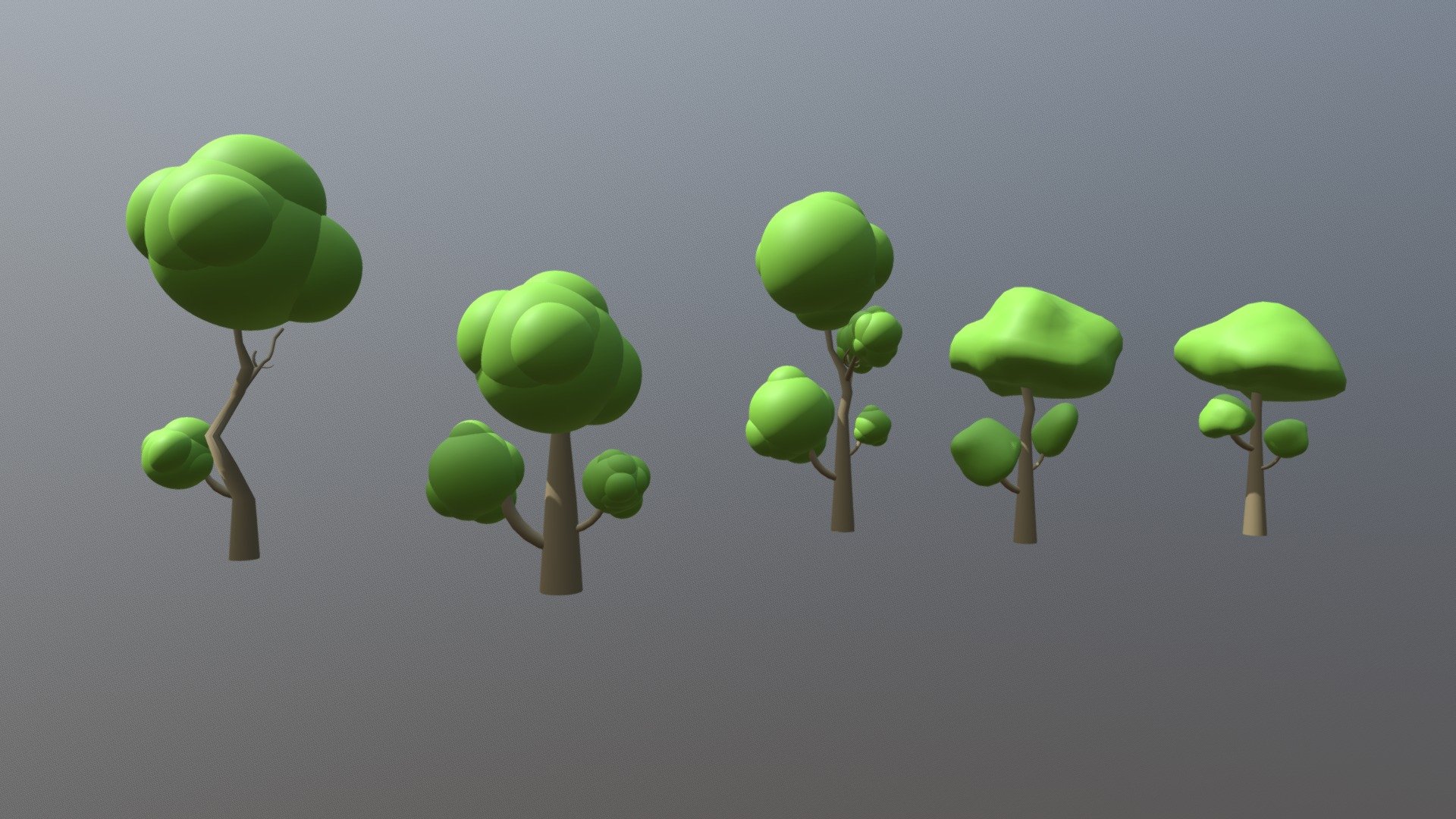 Cartoon Tree 3d model