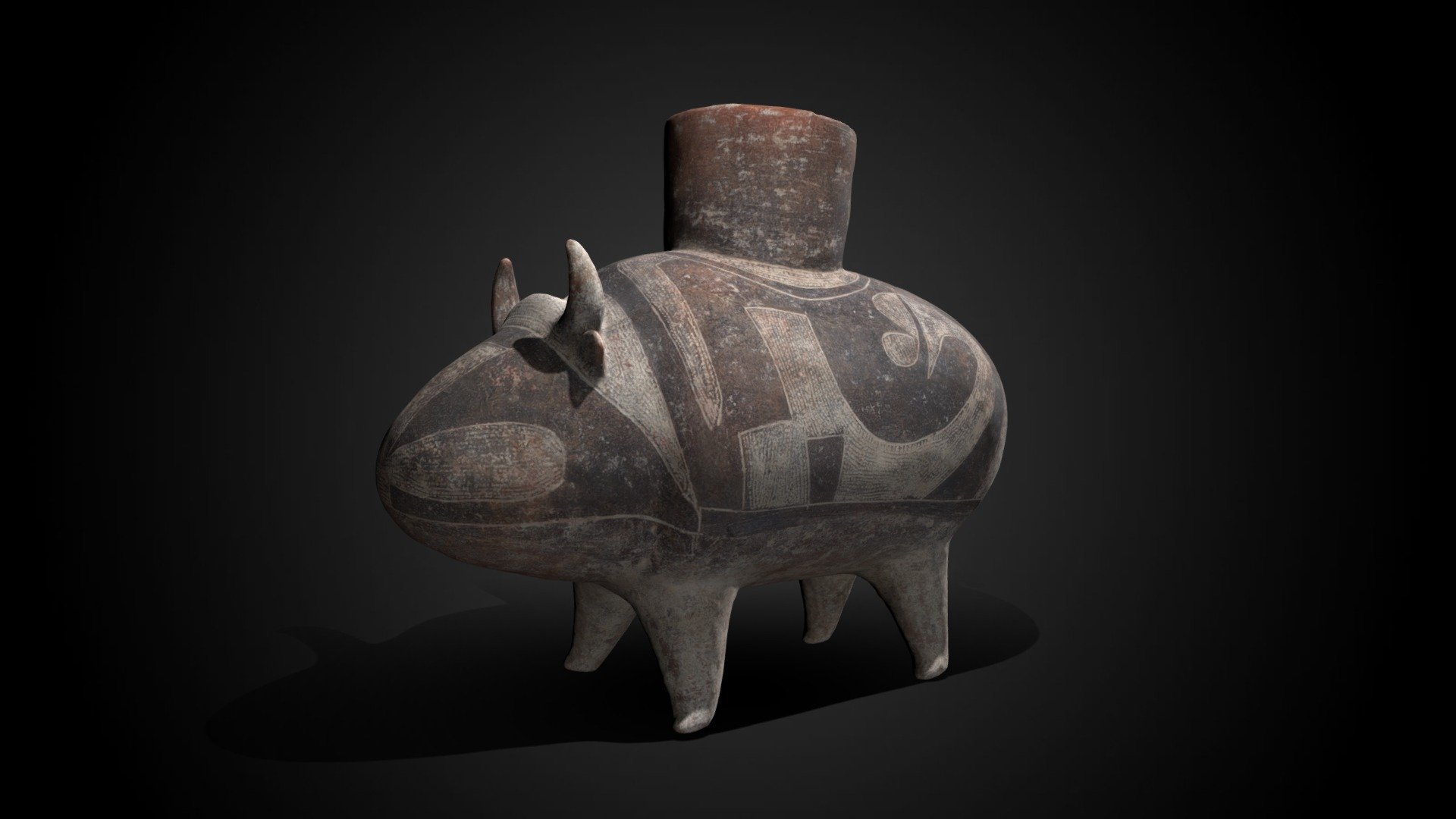 Thai water buffalo vessel, c. 1000 BCE 3d model