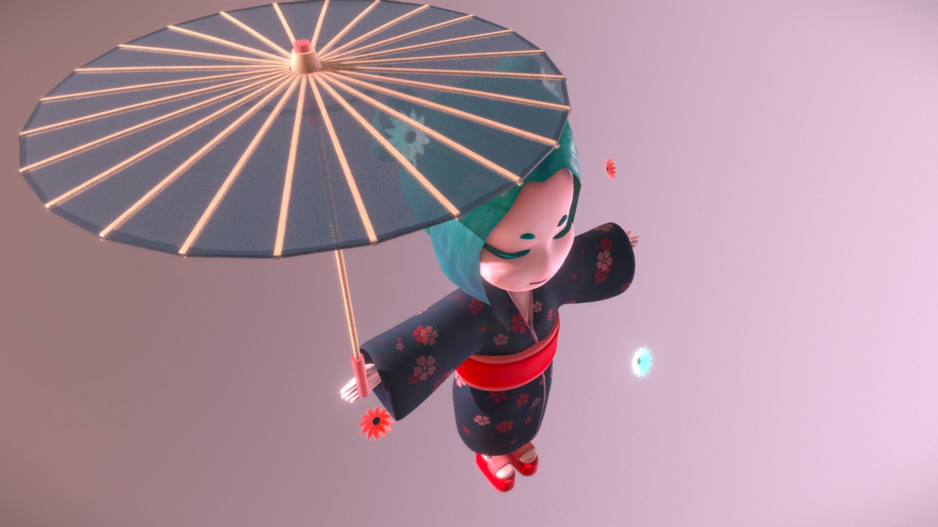 Mika character 3d model