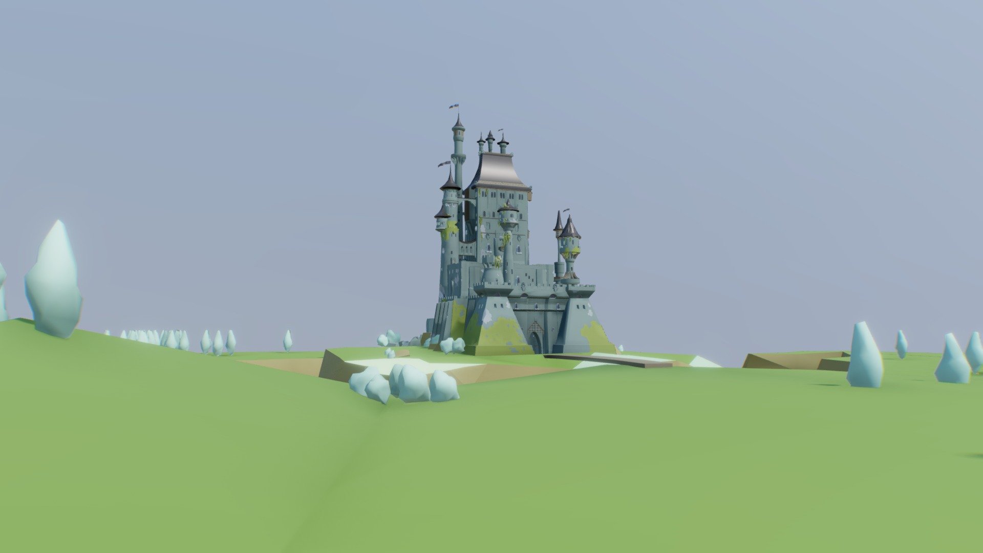 Black Sea Wizards Castle 3d model