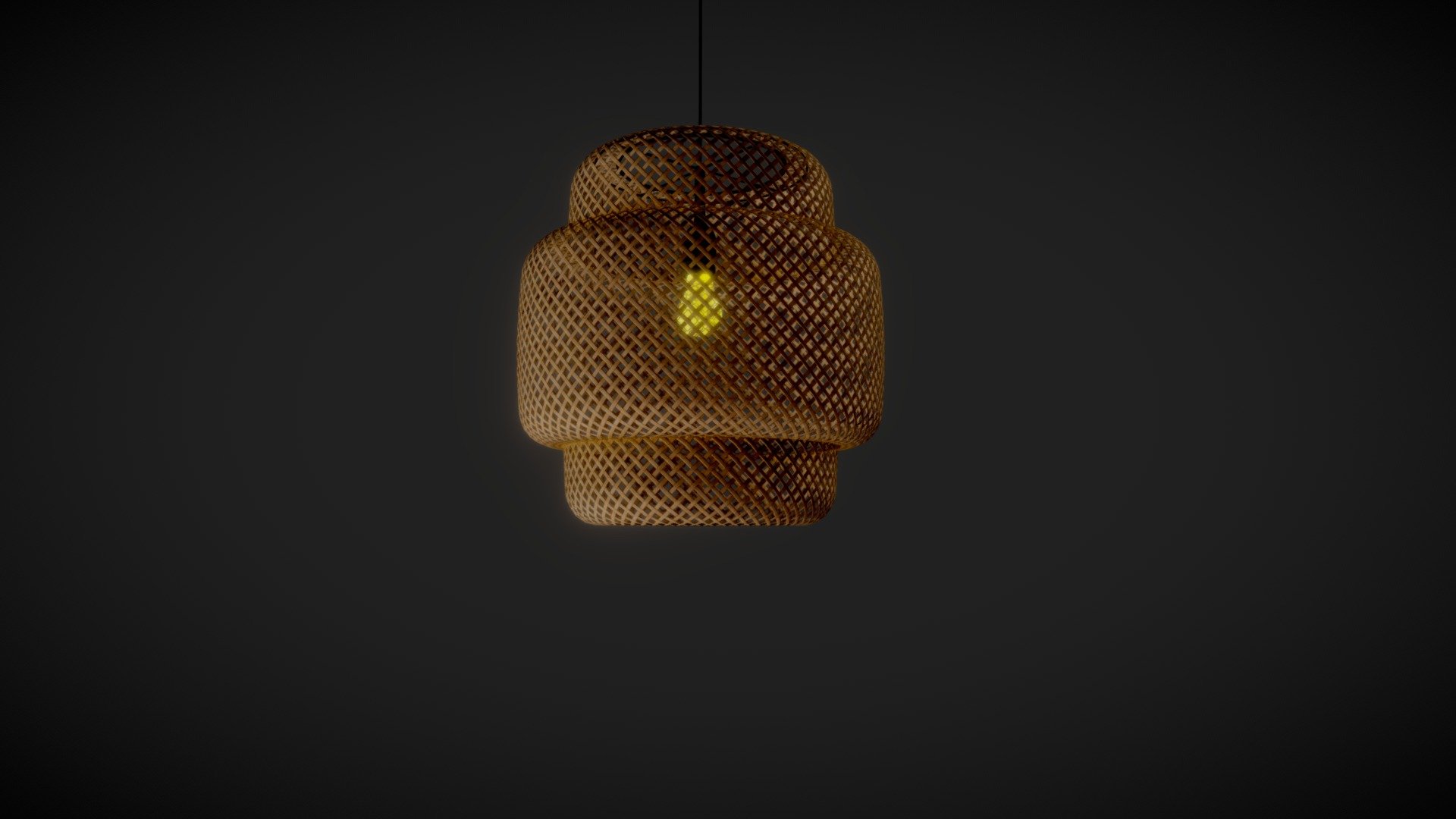 Ikea BAMBOO CEILING LAMP 3d model