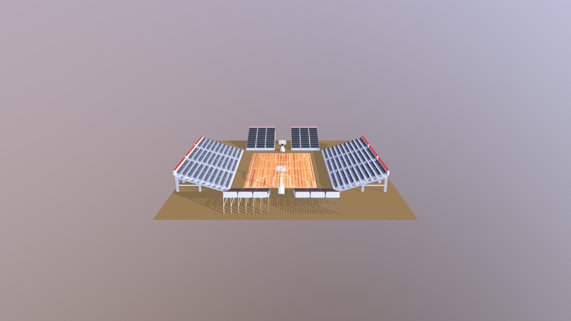 Basketball Court 3d model