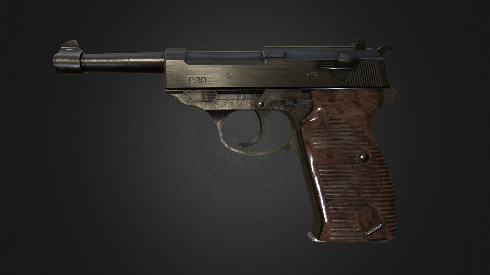 P38 Pistol 3d model